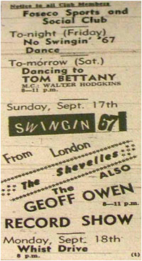Swinging 67 – The Shavelles - Plus the Geoff Owen Record Show