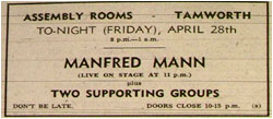 26/04/67 - Manfred Mann - Assembly Rooms