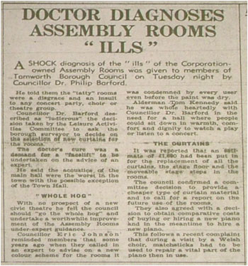 Doctor Diagnoses Assembly Rooms Ills