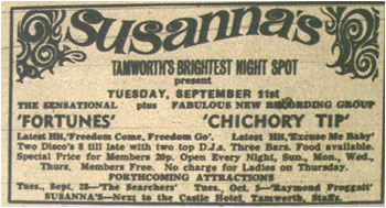 21/09/71 - The Fortunes and Chicory Tip, Susanna’s