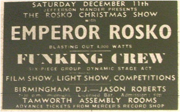 11/12/71 - Emperor Rosko, Assembly Rooms