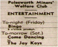 06/01/73 - The Jay-Kays, Polesworth Miners Welfare Club
