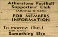 08/03/74 - Something Else, Atherstone F.C. Supporters Club