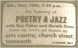 Evening of Poetry and jazz