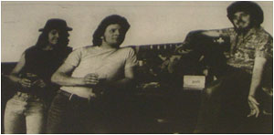 Caption: Lost Johnny…(from left) Norman Yates, Jason Farrow and Chippy.