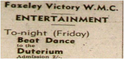 21/11/69 - Duterium, Fazeley Victory Working Mens Club