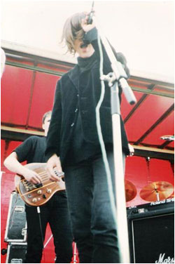 The Hamilton Hammond Extension at Tamworth Rock Festival 1987 - Barry Douce and Gavin Skinner (wearing the wild 60s wig).