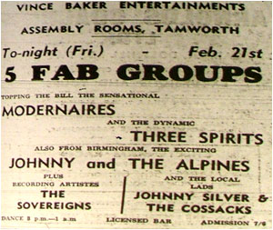 Johnny Silver and the Cossacks - Assembly Rooms - 21/02/64