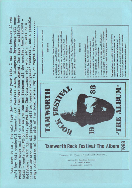 Tamworth Rock Festival : 1988 : Programme